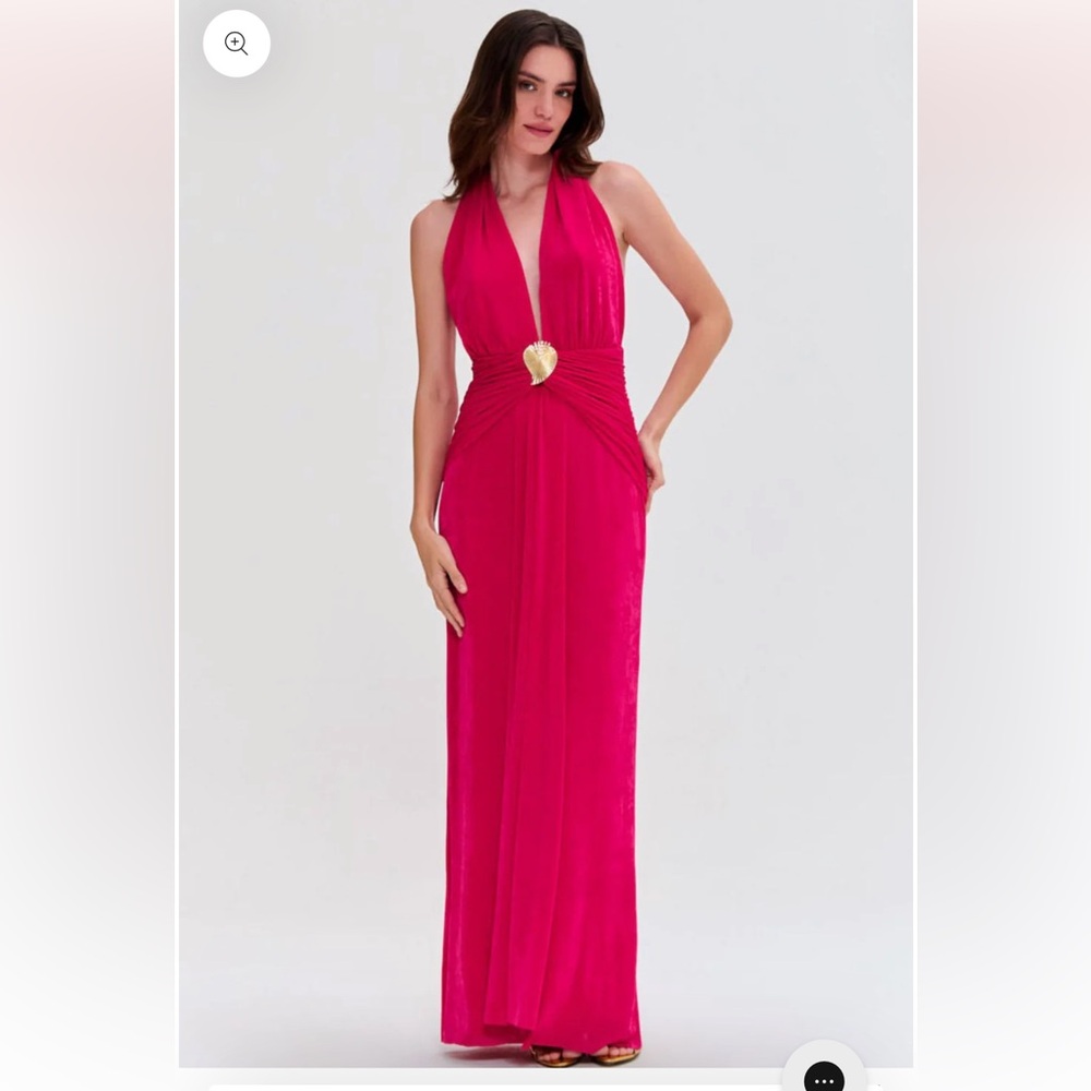 RADIANT JERSEY HALTER NECK GOWN - PATBO